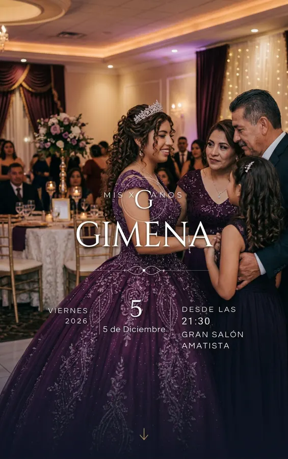 Ejemplo de invitación hecha con Efímero
